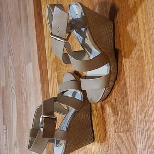 Beige Jessica Simpson Wedges